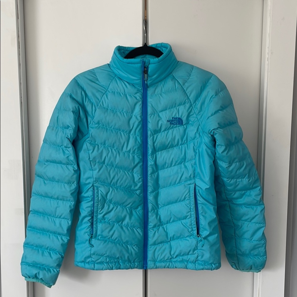 The North Face Teal Puffer Jacket